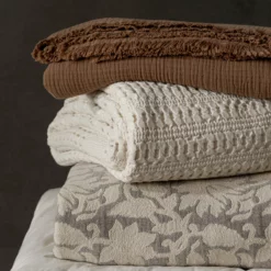 Carnel Waffle Blanket -US Home Decoration Sales Store 20231206 SS Bedding Throws 006