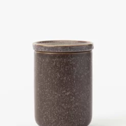 Bloomingville Brom Stoneware Canister -US Home Decoration Sales Store BromStonewareCanister MKTN1110 BWN OS MAIN T