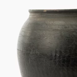 Brushed Charcoal Vase 11 Brushed Charcoal Vase -US Home Decoration Sales Store BrushedCharcoalVase MDCR1650 BLK OS D1 T