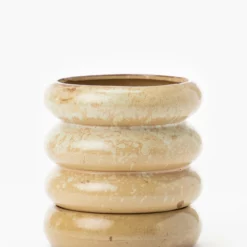 Butterscotch Stoneware Planter