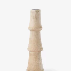 Carved Wood Taper Holder