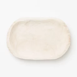 Bloomingville Carved Wooden Tray