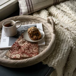 Round Wicker Tray -US Home Decoration Sales Store Catalogue Shoot 62