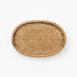 Bloomingville Celia Woven Tray (Set Of 2) -US Home Decoration Sales Store CeliaWovenTray Setof2 MKTN0594 NAT OS D3