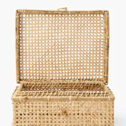 Cielo Cane Boxes (Set Of 2) -US Home Decoration Sales Store CieloCaneBoxes Setof2 MDCR2315 NAT S2 D1