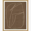 Contour Study II -US Home Decoration Sales Store ContourStudyII MART0983 BWN 20x24 MAIN