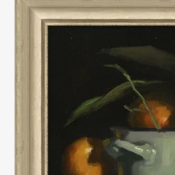 Crock Of Oranges Still Life -US Home Decoration Sales Store CrockofOrangesStillLife MART1169 BLK 19x15 F D1