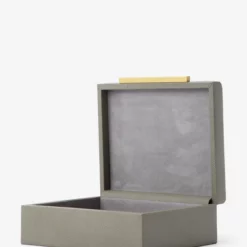 Gray Shagreen Box 12 Gray Shagreen Box -US Home Decoration Sales Store GrayShagreenBox MDCR2448 GRY OS D1