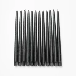 Gray Taper Candles (Set Of 12)