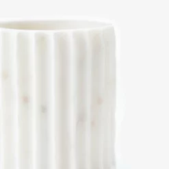 Grayson White Marble Vase -US Home Decoration Sales Store GraysonWhiteMarbleVase MDCR2438 WHT D1