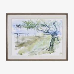 Green Watercolor Tree