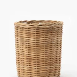 Hand-Woven Wicker Vase
