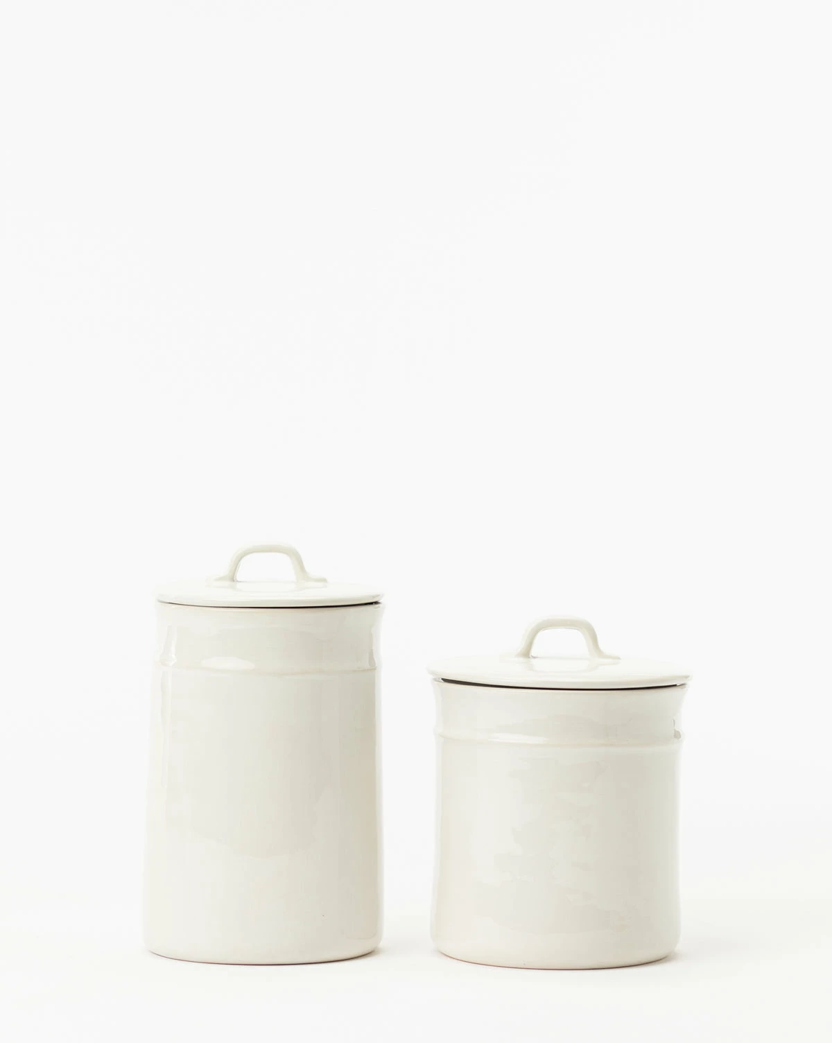 Handled Ceramic Canister 2 Handled Ceramic Canister