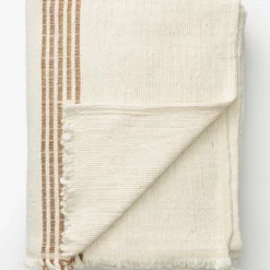 Helena Soft Fringe Camel & Cream Blanket -US Home Decoration Sales Store HelenaSoftFringeCamel CreamBlanket MBED0136 CAM Q D1