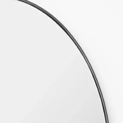 Hogan Oval Mirror -US Home Decoration Sales Store HoganOvalMirror MMIR0214 BRS 24x34 D1