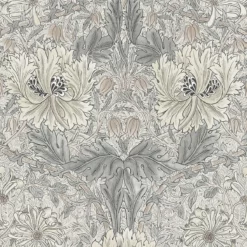 Morris & Co. X McGee & Co. Honeysuckle & Tulip Slate Blue Wallpaper