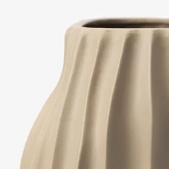 Bloomingville Ione Fluted Vase -US Home Decoration Sales Store IoneFlutedVase MDCR2753 TAN OS D1 T