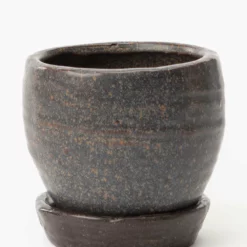 Jaycee Black Pot -US Home Decoration Sales Store JayceeBlackPot MDCR2832 BLK S MAIN T