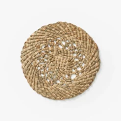 Joanie Woven Coasters (Set Of 4) -US Home Decoration Sales Store JoanieWovenCoasters Setof4 MKTN1023 NAT S4 D1 T