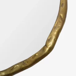 Keira Round Mirror -US Home Decoration Sales Store KeiraRoundMirror MMIR0280 GLD 36 D2