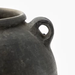 Large Black Handled Jar -US Home Decoration Sales Store LargeBlackHandledJar MDCR2483 CHR OS D1