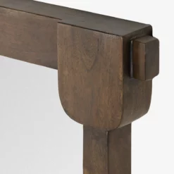 Letterly Floor Mirror -US Home Decoration Sales Store LetterlyFloorMirror MMIR0303 BWN 40x74 D3