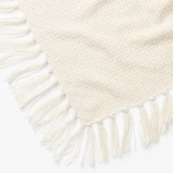 Lorenzo Cream Grid Throw -US Home Decoration Sales Store LorenzoCreamGridThrow MBED0253 CRM 50x70 D2 T