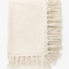 Lorenzo Cream Grid Throw -US Home Decoration Sales Store LorenzoCreamGridThrow MBED0253 CRM 50x70 MAIN T