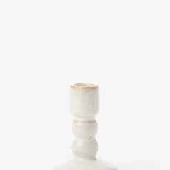 Mae Ceramic Taper Holder -US Home Decoration Sales Store MaeCeramicTaper MDCR2454 WHT S
