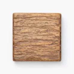 Mango Wood Square Pedestal -US Home Decoration Sales Store MangoWoodSquarePedestal MKTN0557 BWN OS D1