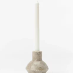Bloomingville Marble Shaped Taper Holder -US Home Decoration Sales Store MarbleShapedTaperHolder 1