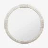 McNeil Whitewashed Round Mirror -US Home Decoration Sales Store McNeilWhitewashedRoundMirror MMIR0307 WWS 36 MAIN