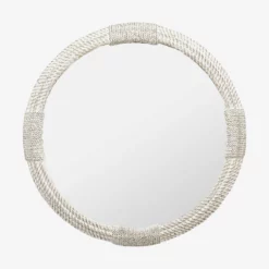 McNeil Whitewashed Round Mirror