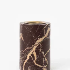 Perrin Marble Taper Holders (Set Of 2) -US Home Decoration Sales Store PerrinMarbleTaperHolders Setof2 MDCR2612 BWN S2 D2