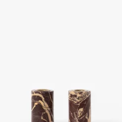 Perrin Marble Taper Holders (Set Of 2)