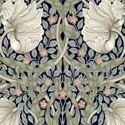 Morris & Co. X McGee & Co. Pimpernel Ink Wallpaper