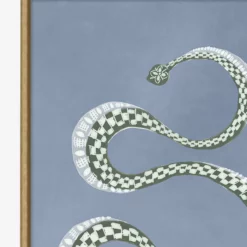 Serpent L -US Home Decoration Sales Store SerpentI MART1645 BLU 22x31 F D1 T
