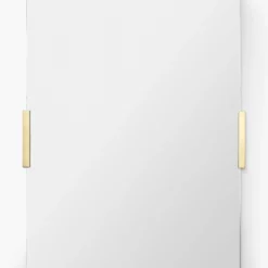 Slade Mirror -US Home Decoration Sales Store SladeMirror MMIR0225 BRS 40x30 MAIN