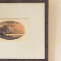 Vintage Etched Mountain -US Home Decoration Sales Store VintageEtchedMountainArtwork MART1238 BAW OS F D1