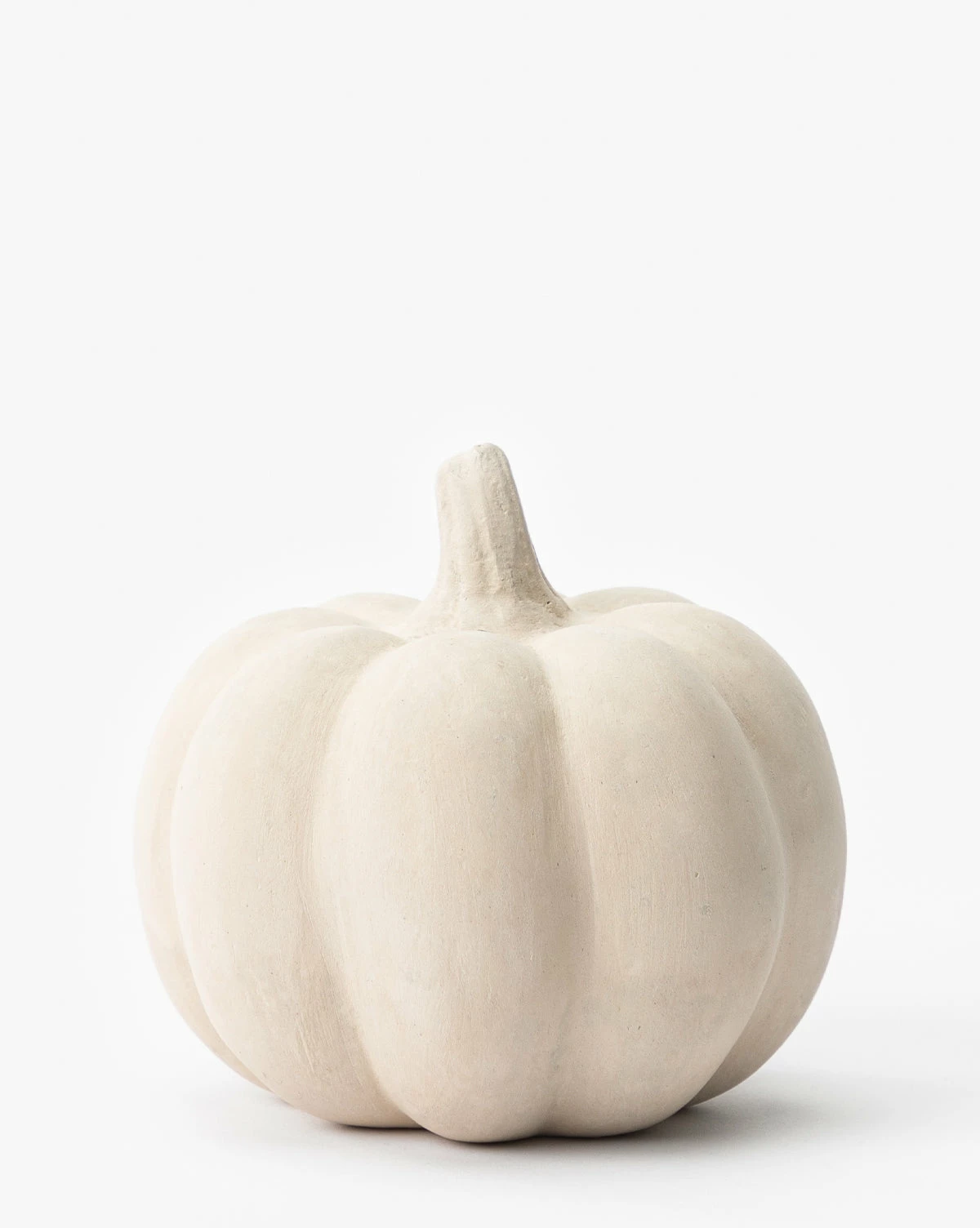 White Paper Mache Pumpkin 7 White Paper Mache Pumpkin - Image 5