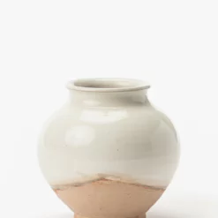 White Washed Ceramic Pot