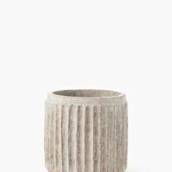 Whitewashed Ridge Pots -US Home Decoration Sales Store WhitewashedRidgePots MDCR1803 WHT S