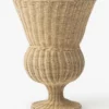 Wicker Footed Urn