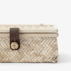 Winnie Wicker Box -US Home Decoration Sales Store WinnieWickerBox MDCR2431 NAT OS D1