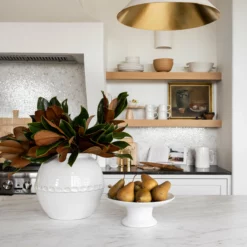 Rounded White Vase -US Home Decoration Sales Store WinterCatalog25