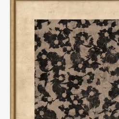 Woodblocked Botanical 15 Woodblocked Botanical -US Home Decoration Sales Store WoodblockedBotanical MART0990 BLK 22x22 F D1 T