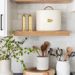 Brass Detailed Metal Bread Box -US Home Decoration Sales Store summer1styled49